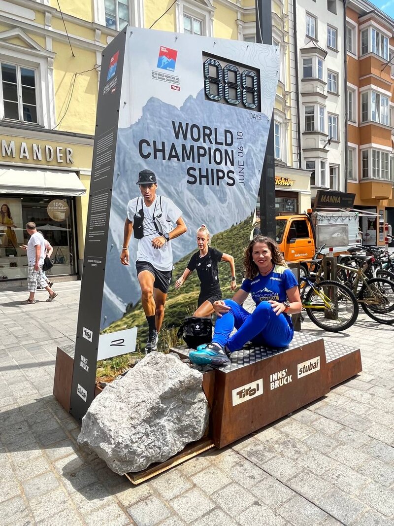 Letícia no Mundial de Trail em Innsbruck