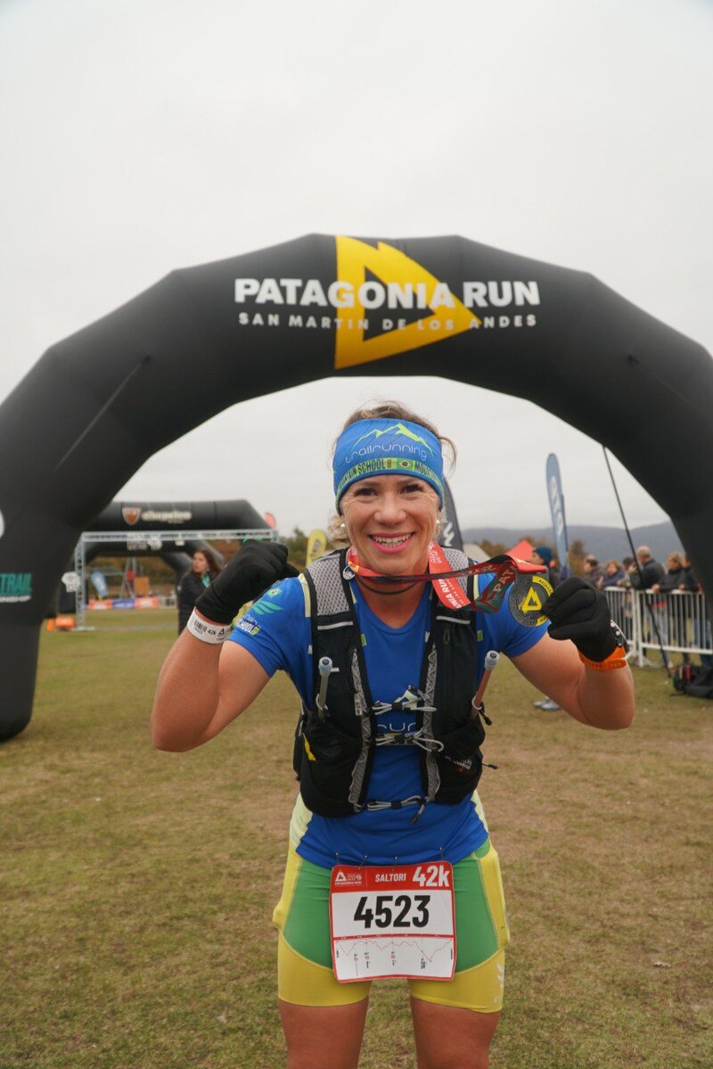 Letícia na Patagonia Run